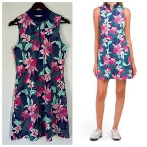 Tommy‎ Bahama Racquet & Paddle Golf Tennis Tropical Floral Dress